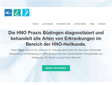 Tablet Screenshot of hno-buedingen.de